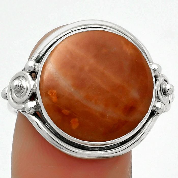 Natural Red Mookaite Ring size-9 SDR167567 R-1315, 16x16 mm