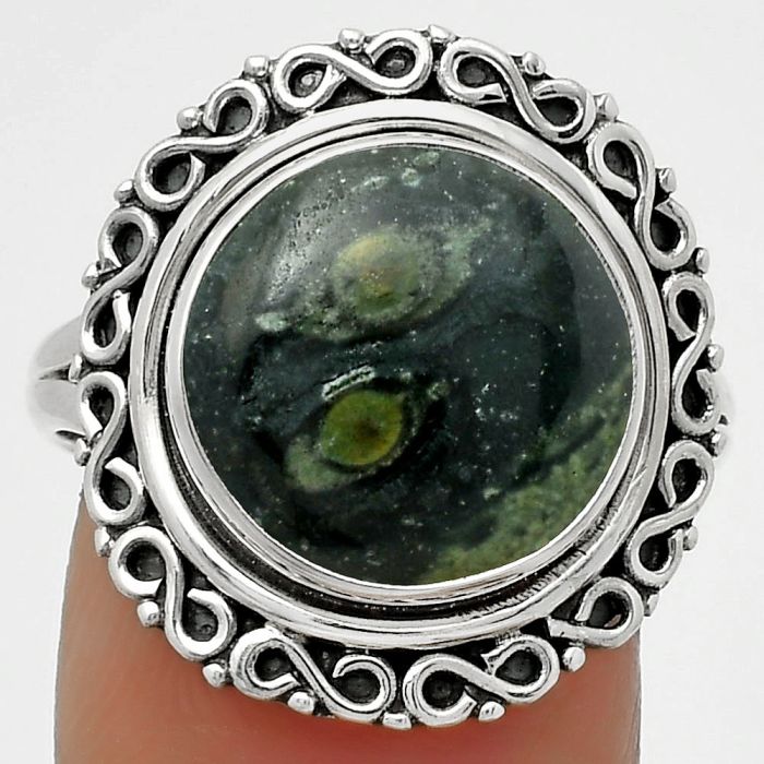 Natural Star Galaxy Jasper Ring size-9 SDR168516 R-1164, 13x13 mm