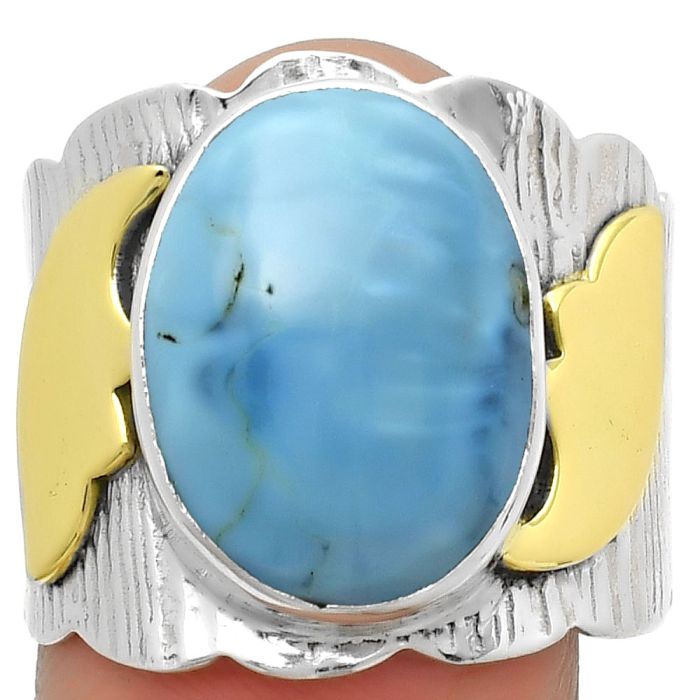 Two Tone - Natural Owyhee Opal Ring size-9 SDR168582 R-1542, 12x16 mm