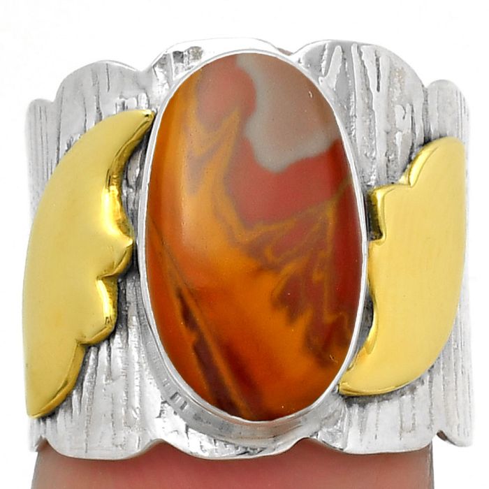 Two Tone - Natural Noreena Jasper Ring size-7 SDR168600 R-1542, 8x14 mm