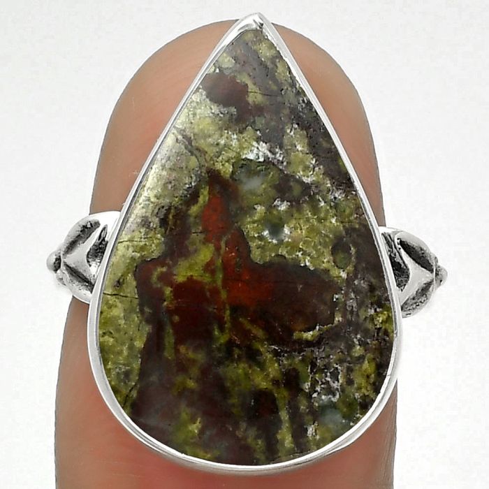 Dragon Blood Stone - South Africa Ring size-7 SDR168743 R-1200, 14x21 mm