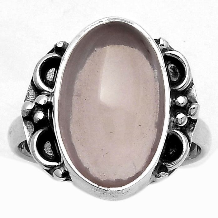 Natural Rose Quartz - Madagascar Ring size-8 SDR168939 R-1103, 11x17 mm