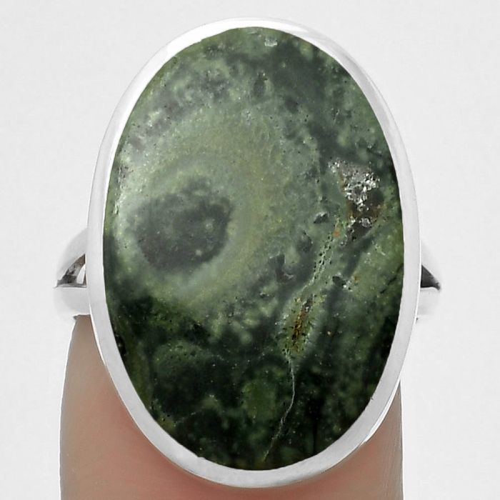 Natural Star Galaxy Jasper Ring size-7 SDR169411 R-1005, 15x22 mm