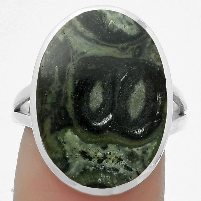 Natural Star Galaxy Jasper Ring size-8 SDR169421 R-1005, 15x20 mm