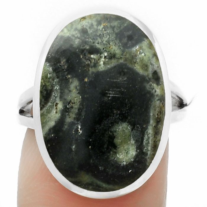 Natural Star Galaxy Jasper Ring size-7 SDR169470 R-1005, 14x20 mm