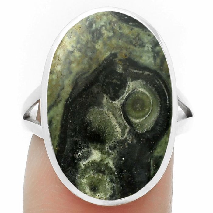 Natural Star Galaxy Jasper Ring size-8 SDR169476 R-1005, 14x21 mm