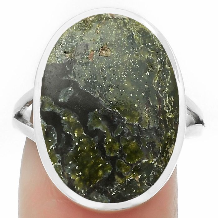 Dragon Blood Stone - South Africa Ring size-8.5 SDR169494 R-1005, 14x20 mm