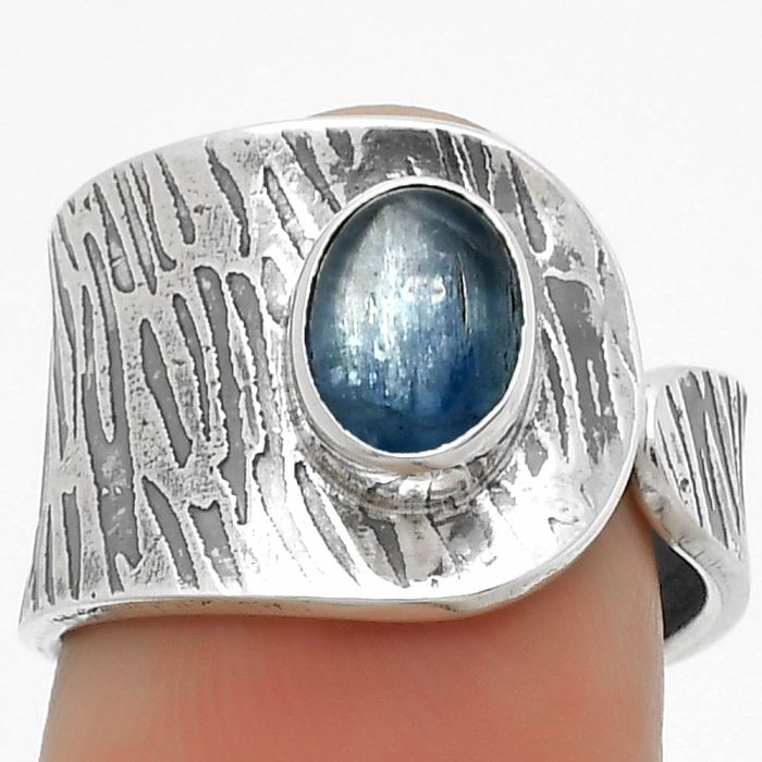 Adjustable - Blue Kyanite - Brazil Ring size-7 SDR169965 R-1319, 6x8 mm
