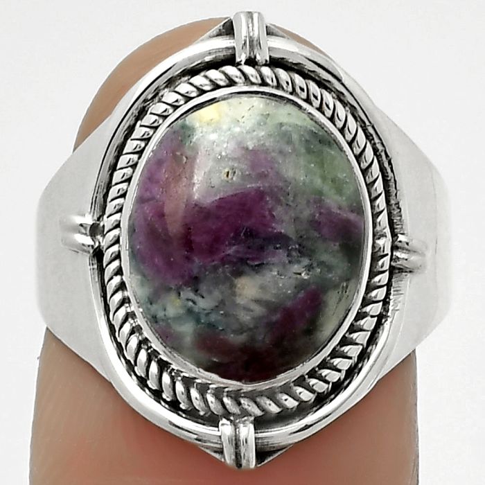 Natural Ruby Zoisite - Africa Ring size-7.5 SDR170434 R-1539, 10x12 mm