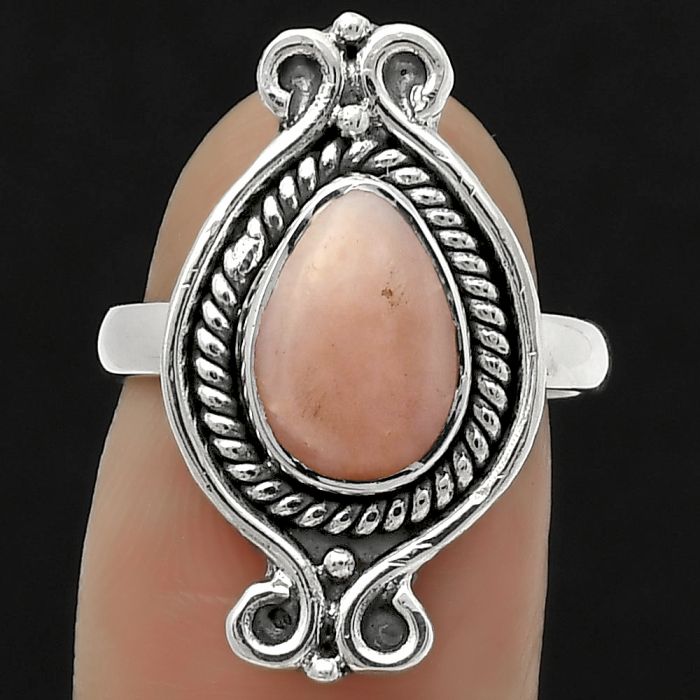 Natural Pink Opal - Australia Ring size-7 SDR170752 R-1108, 7x11 mm