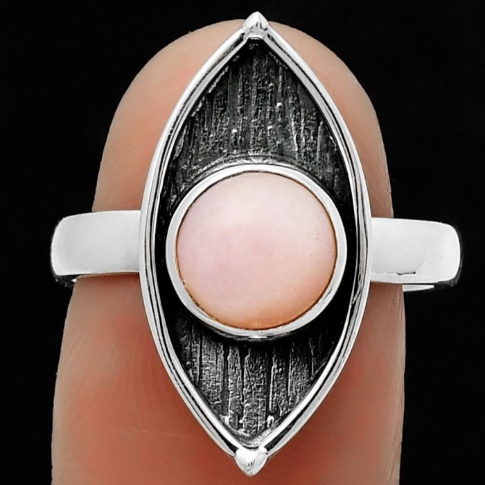 Natural Pink Opal - Australia Ring size-8 SDR170915 R-1628, 8x8 mm