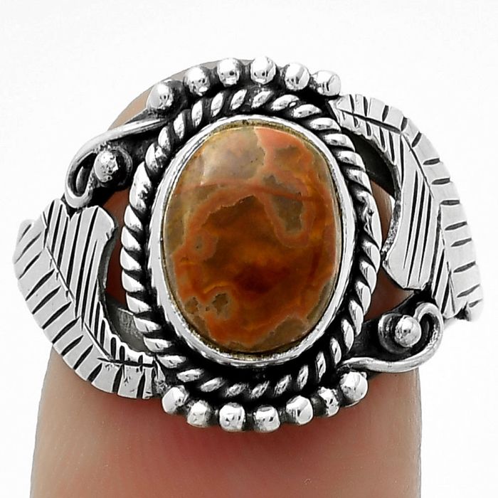 Natural Rare Cady Mountain Agate Ring size-7.5 SDR171671 R-1272, 8x10 mm