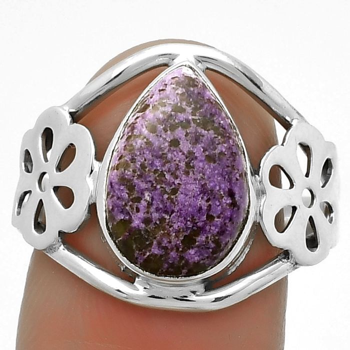 Natural Purpurite - South Africa Ring size-8.5 SDR172108 R-1497, 9x13 mm