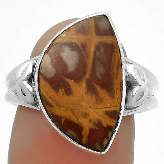 Natural Noreena Jasper Ring size-9 SDR172161 R-1261, 11x18 mm