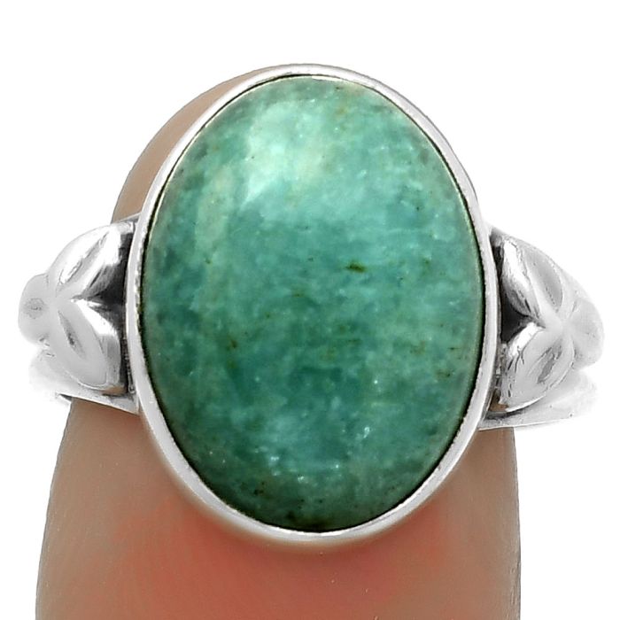 Natural Paraiba Amazonite Ring size-8 SDR172169 R-1261, 12x16 mm