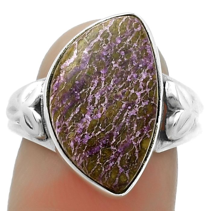 Natural Purpurite - South Africa Ring size-8 SDR172172 R-1261, 12x18 mm