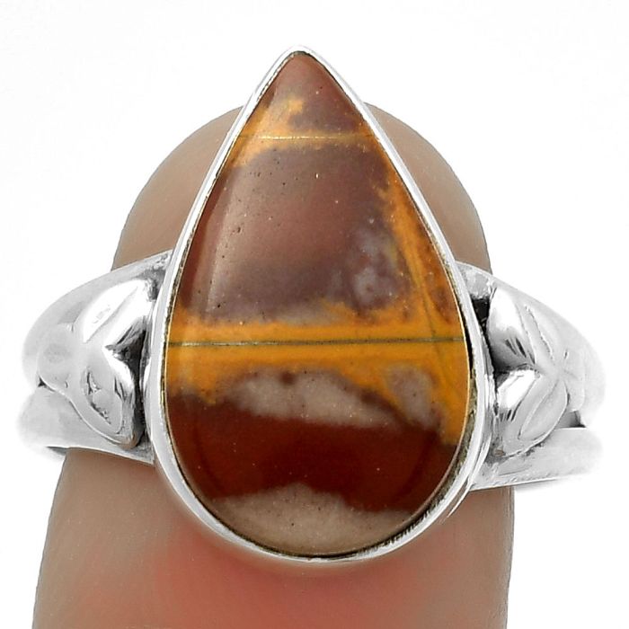 Natural Noreena Jasper Ring size-9.5 SDR172173 R-1261, 12x18 mm