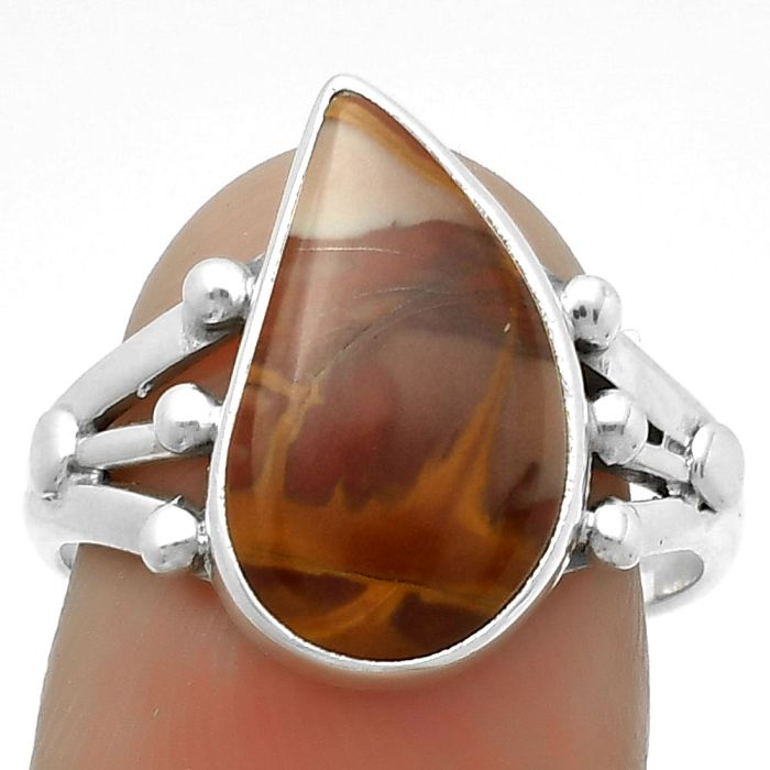 Natural Noreena Jasper Ring size-7.5 SDR172224 R-1003, 9x16 mm