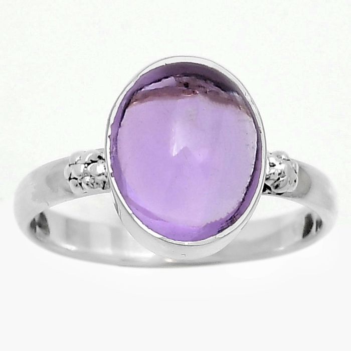 Natural Amethyst Cab - Brazil Ring size-8 SDR173169 R-1715, 9x11 mm