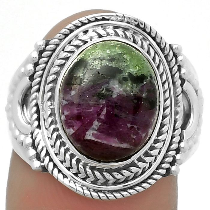 Natural Ruby Zoisite - Africa Ring size-8.5 SDR173380 R-1570, 10x12 mm