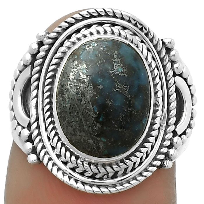 Natural Shattuckite - USA Ring size-7 SDR173395 R-1570, 9x12 mm