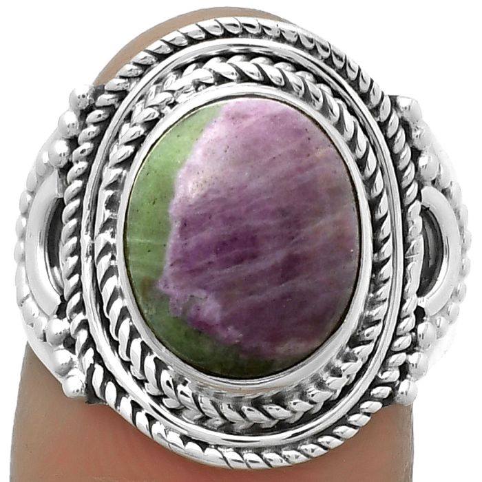 Natural Ruby Zoisite - Africa Ring size-8 SDR173411 R-1570, 10x12 mm