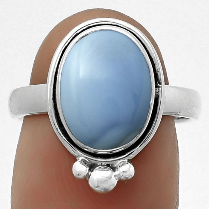 Natural Owyhee Opal Ring size-7.5 SDR173863 R-1495, 9x12 mm