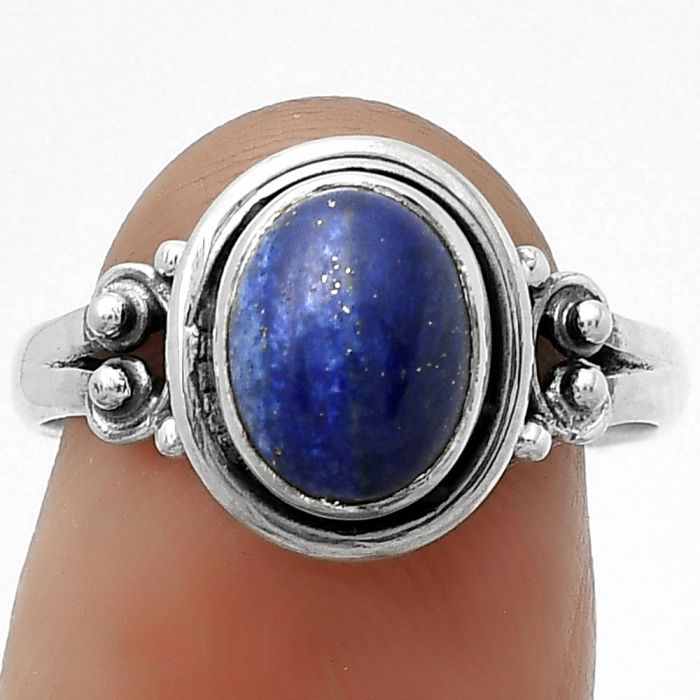 Natural Lapis - Afghanistan Ring size-8 SDR173942 R-1283, 7x9 mm