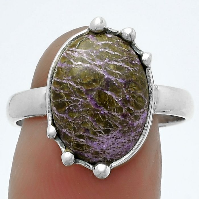 Natural Purpurite - South Africa Ring size-9 SDR174135 R-1506, 11x15 mm