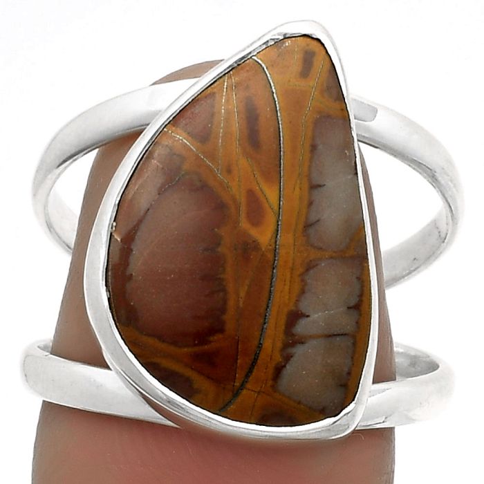 Natural Noreena Jasper Ring size-8.5 SDR174433 R-1002, 13x19 mm