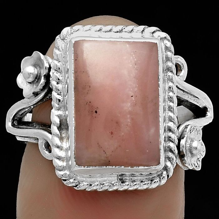 Natural Guava Quartz - Brazil Ring size-7 SDR174766 R-1345, 9x13 mm