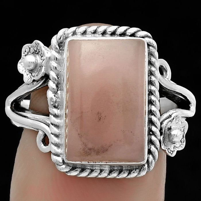 Natural Guava Quartz - Brazil Ring size-7.5 SDR174768 R-1345, 8x13 mm