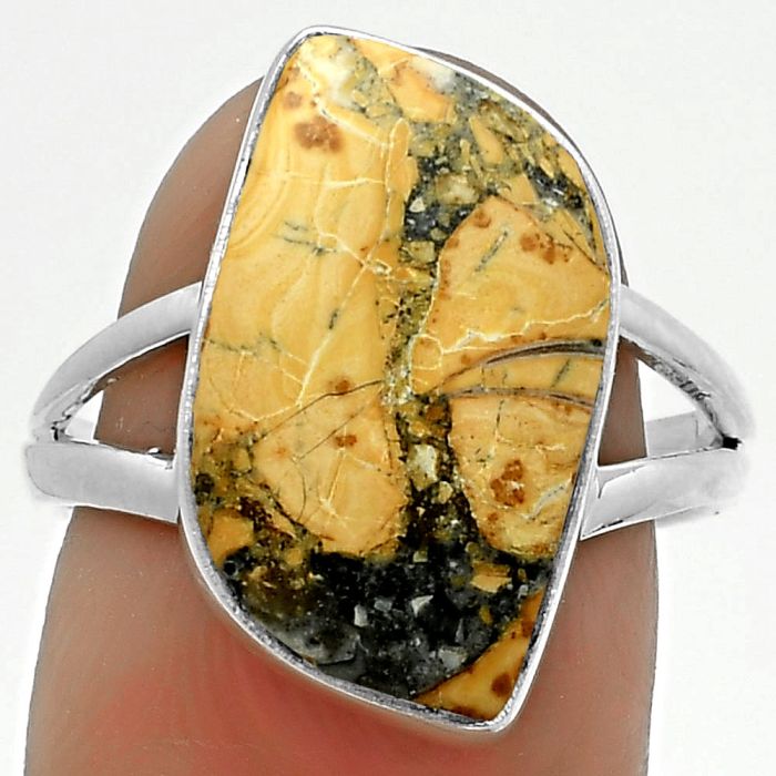 Natural Maligano Jasper - Indonesia Ring size-8 SDR174929 R-1002, 11x19 mm