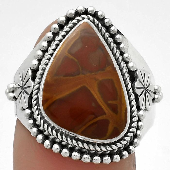 Natural Noreena Jasper Ring size-9 SDR175365 R-1424, 11x16 mm