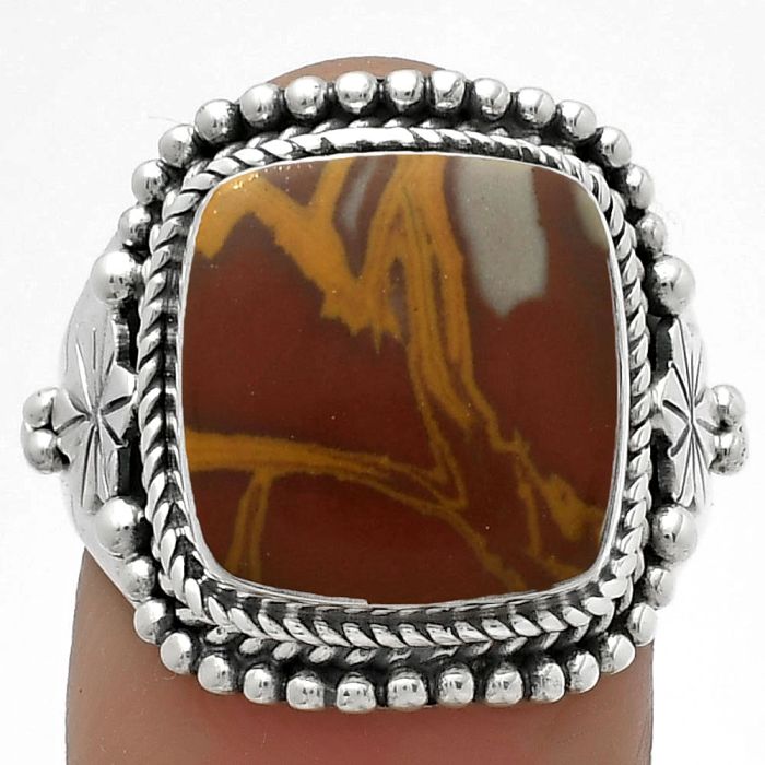 Natural Noreena Jasper Ring size-8.5 SDR175377 R-1424, 12x12 mm