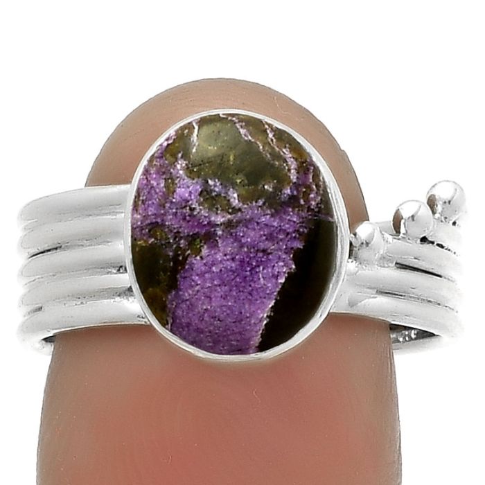 Natural Purpurite - South Africa Ring size-8.5 SDR175543 R-1492, 9x11 mm