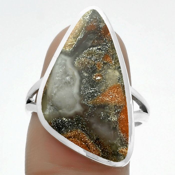 Natural Tabu Jasper Ring size-8.5 SDR175848 R-1005, 13x25 mm