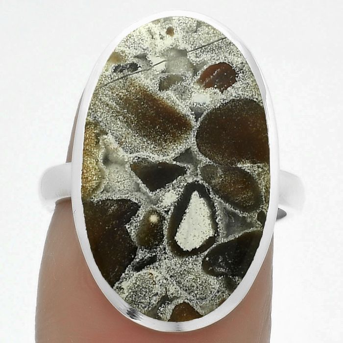 Natural Tabu Jasper Ring size-7 SDR175852 R-1004, 13x22 mm