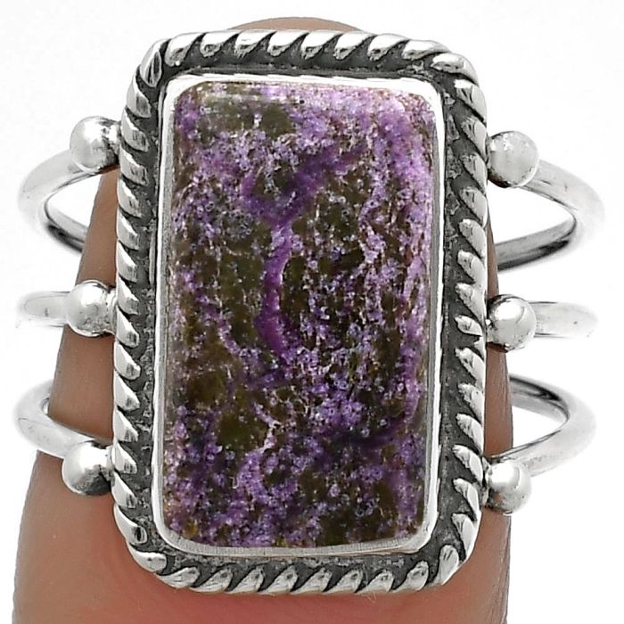 Natural Purpurite - South Africa Ring size-8 SDR176289 R-1010, 9x15 mm