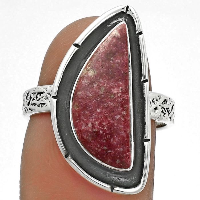 Natural Pink Thulite - Norway Ring size-7 SDR176714 R-1688, 7x18 mm