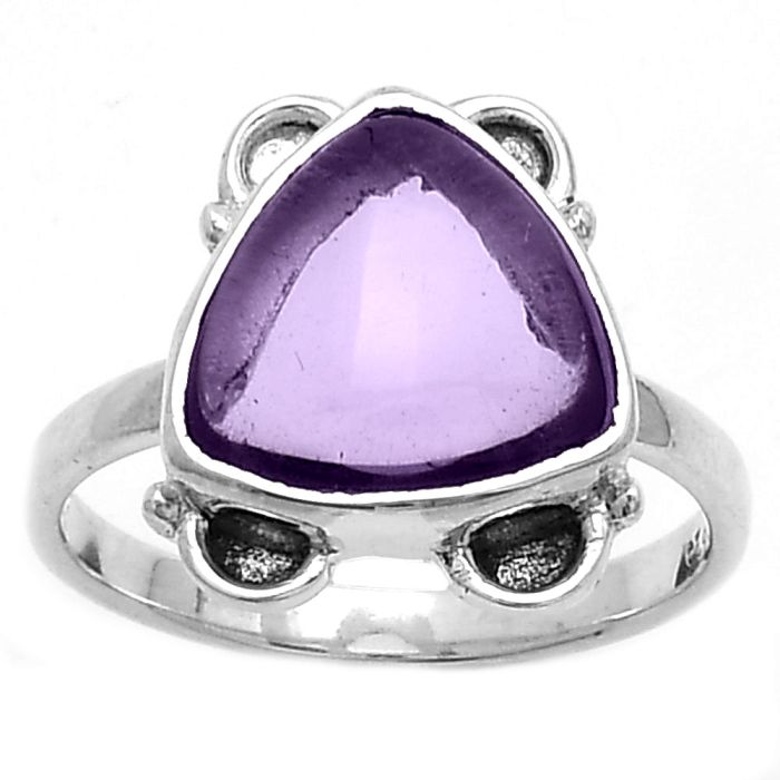 Natural Amethyst Cab - Brazil Ring size-8 SDR177031 R-1103, 10x10 mm