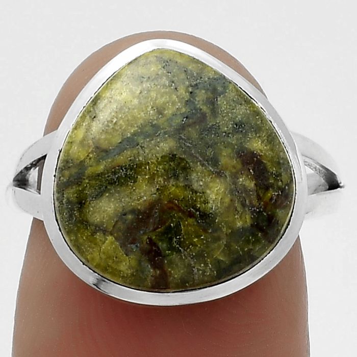 Dragon Blood Stone - South Africa Ring size-7 SDR177595 R-1005, 14x14 mm