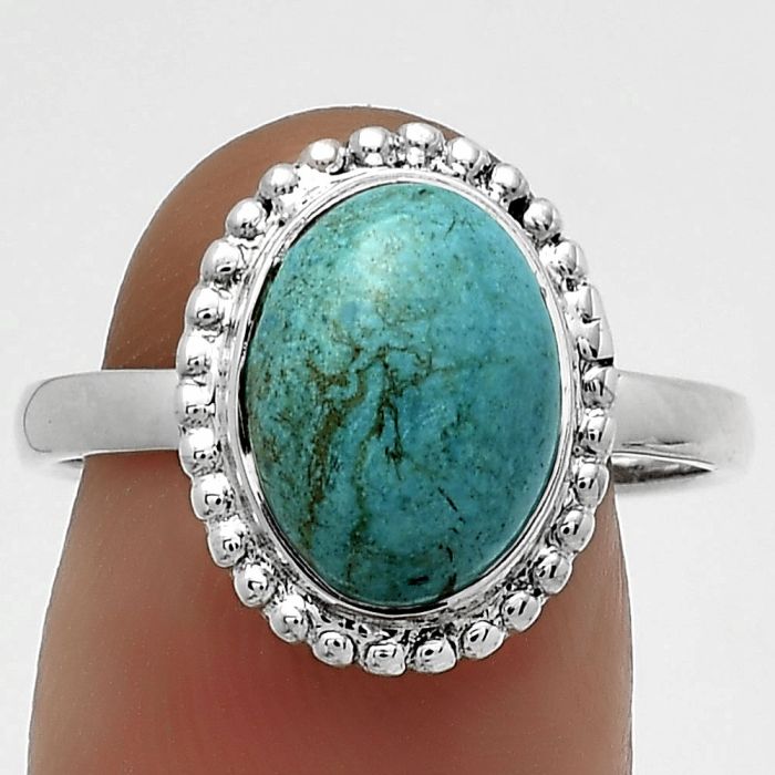 Natural Shattuckite - USA Ring size-9 SDR177627 R-1071, 9x12 mm