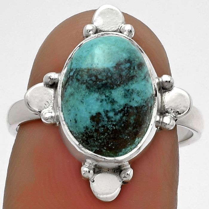 Natural Shattuckite - USA Ring size-7 SDR177852 R-1119, 9x12 mm