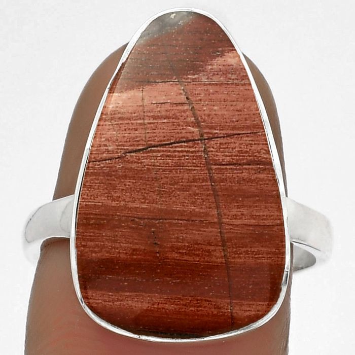 Natural Snake Skin Jasper Ring size-8 SDR177978 R-1001, 13x21 mm