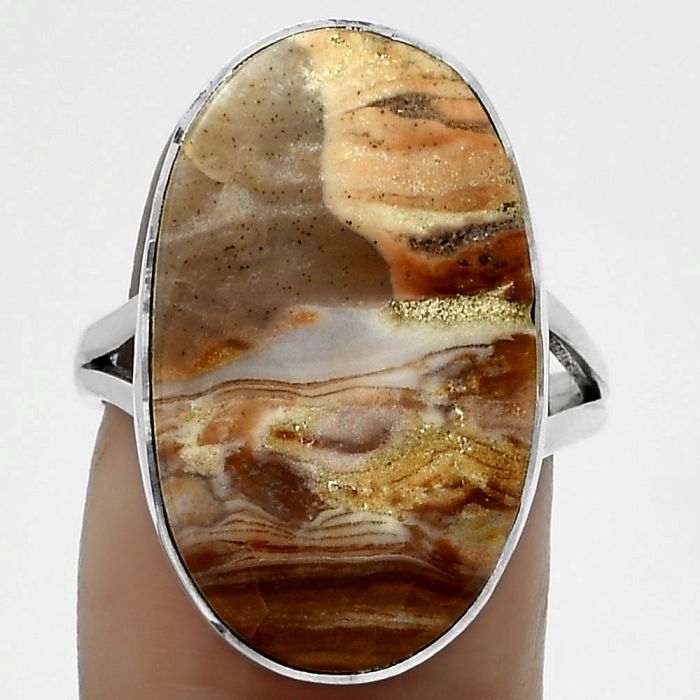 Natural Imperial Dedise Jasper Ring size-7.5 SDR178077 R-1002, 14x23 mm