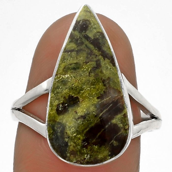 Dragon Blood Stone - South Africa Ring size-8.5 SDR178162 R-1002, 10x21 mm