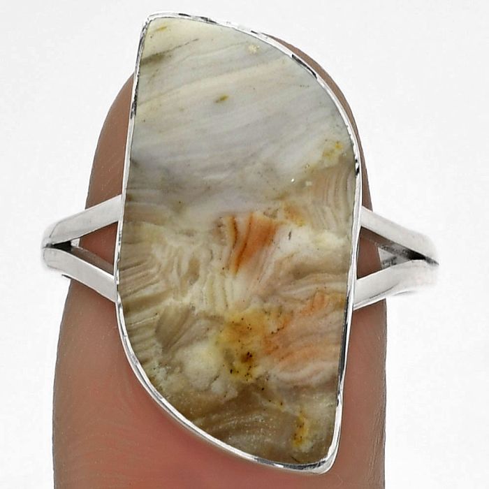 Natural Imperial Dedise Jasper Ring size-8.5 SDR178195 R-1002, 11x23 mm