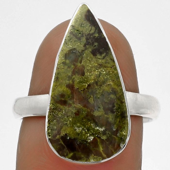 Dragon Blood Stone - South Africa Ring size-8 SDR178272 R-1001, 11x21 mm