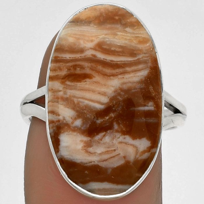 Natural Imperial Dedise Jasper Ring size-8.5 SDR178279 R-1002, 14x23 mm